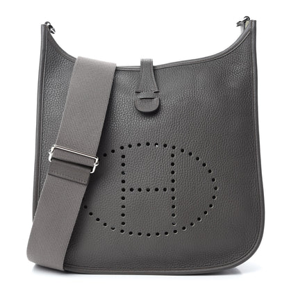 Hermes Taurillon Clemence Evelyne III PM Etain 1 of 11