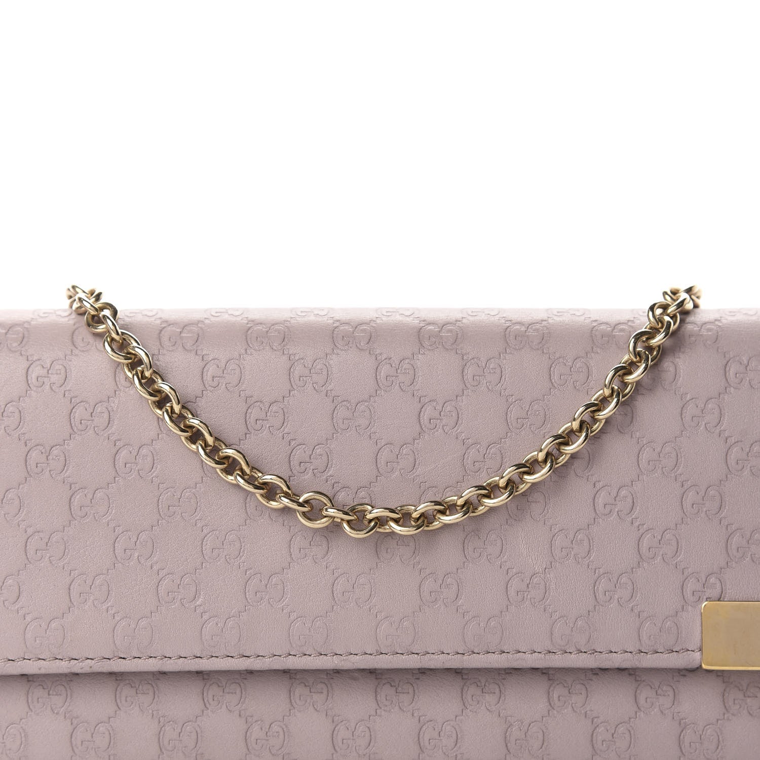 Gucci Soft Microguccissima Dice Chain Wallet Mauve 11 of 11