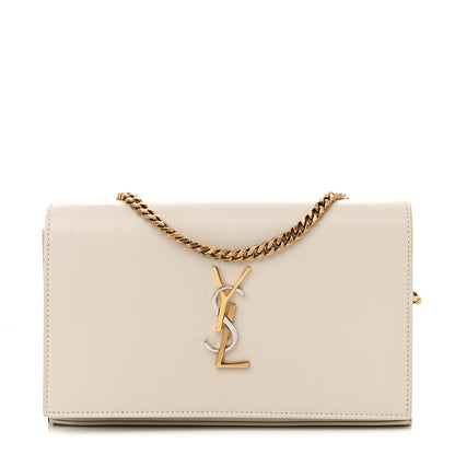 Saint Laurent Smooth Calfskin Tri-Metal Cassandre Wallet On Chain WOC 1 of 15