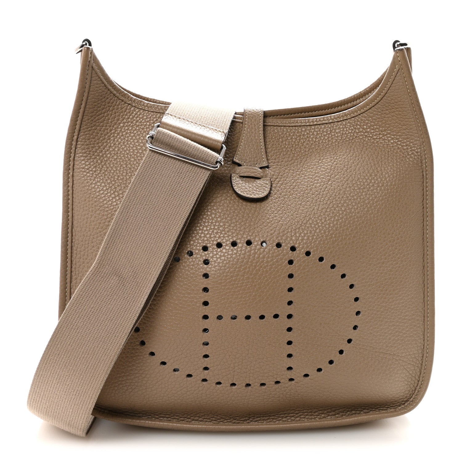 Hermes Taurillon Clemence EVELYNE III PM Gris Tourterelle 1 of 11
