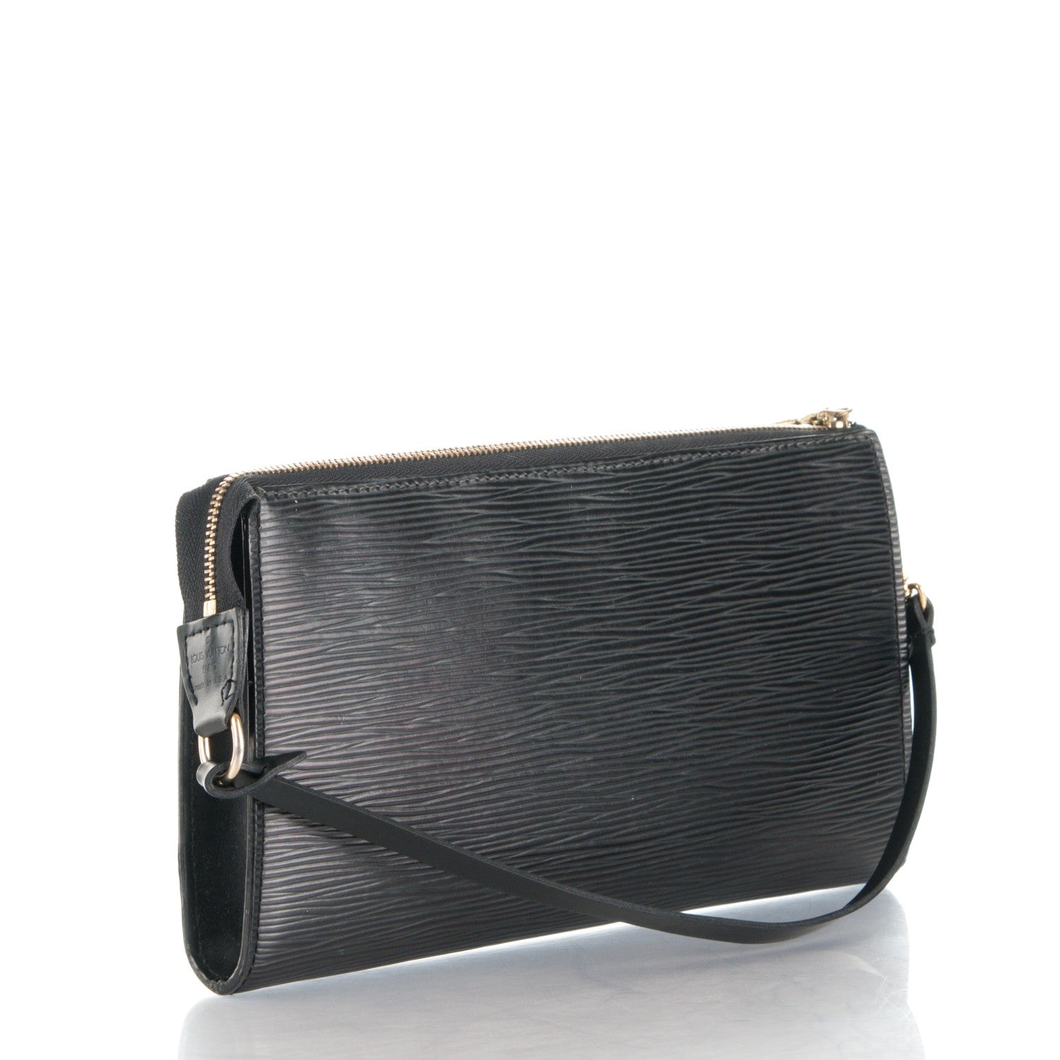 Louis Vuitton Epi Pochette Accessories 24 Black 3 of 7