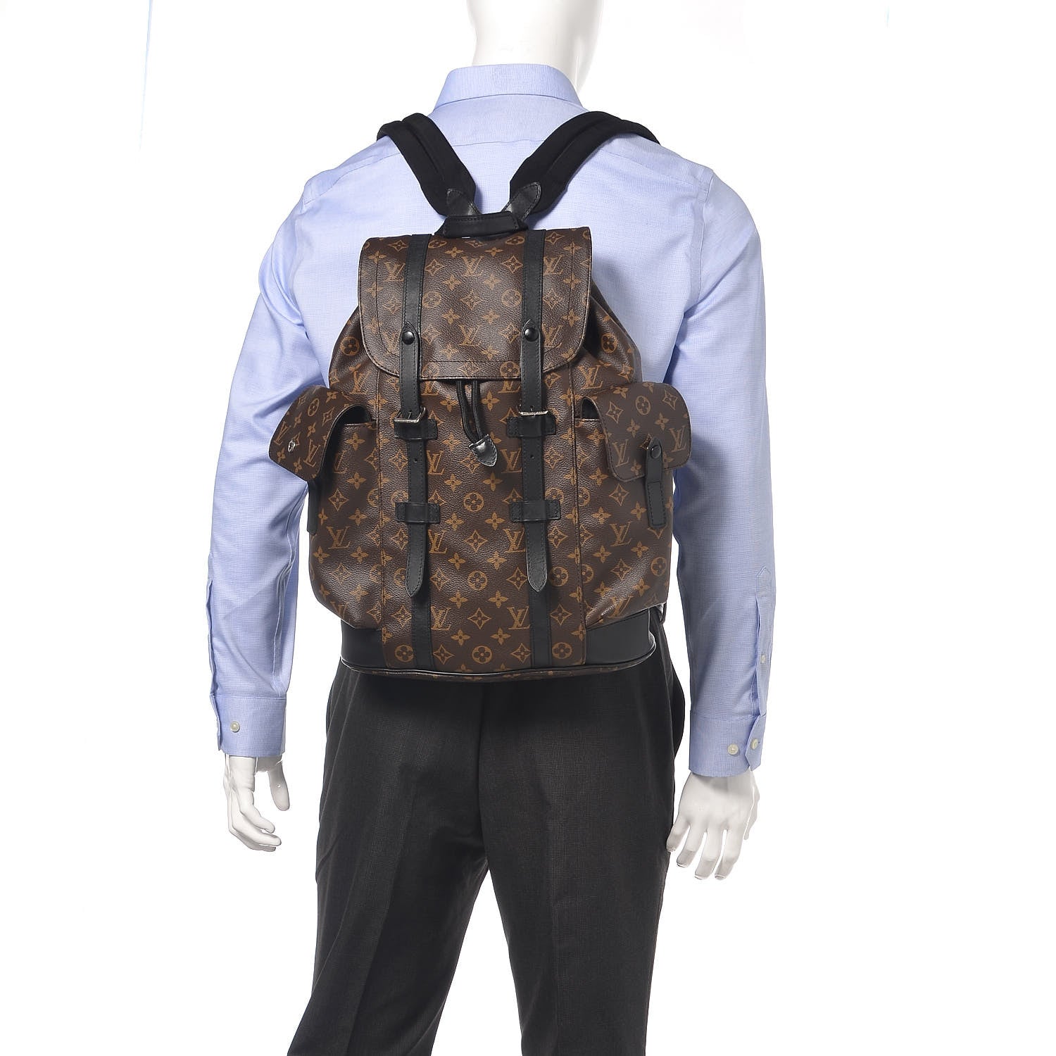 Louis Vuitton Monogram Macassar Christopher PM Backpack 2 of 15