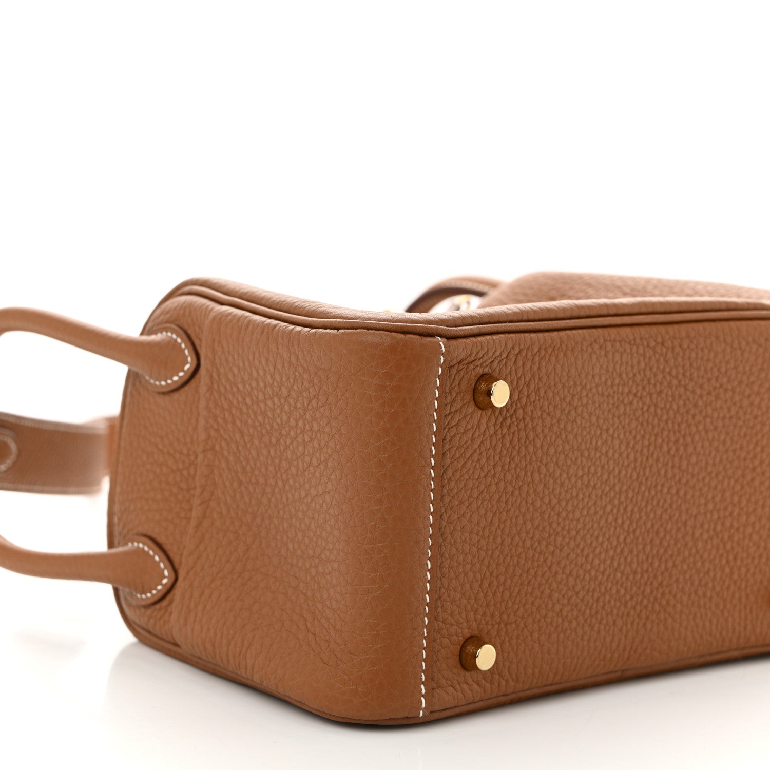 Hermes Taurillon Clemence Mini Lindy 20 Gold 9 of 11