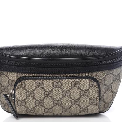 Gucci GG Supreme Monogram Belt Bag Black 10 of 11