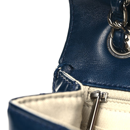 Chanel Vinyl Quilted In the Business Flap Bag Navy Blue 12 of 13