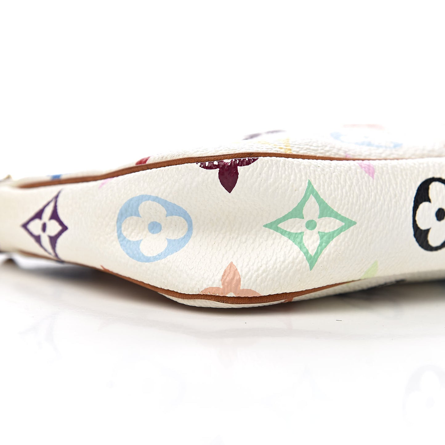 Monogram Multicolor Pochette Accessories White