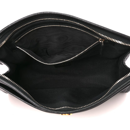 Gucci Fluffy Calfskin Morpheus Zip Pouch Black 5 of 10