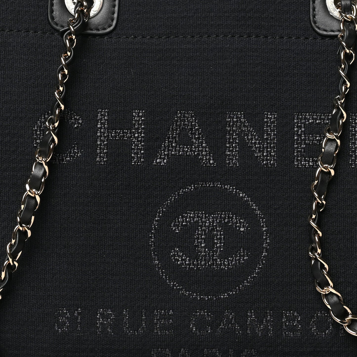 Mixed Fibers Small Deauville Tote Black