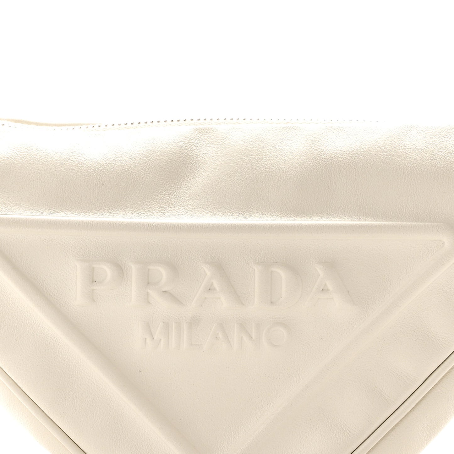 Grace Lux Triangle Shoulder Bag White