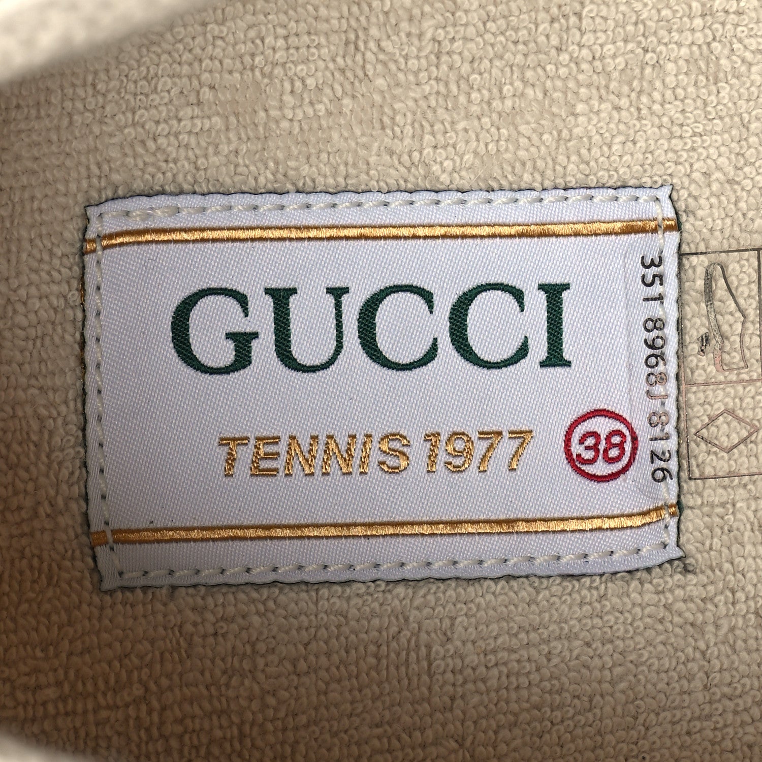 Gucci GG Monogram Womens 1977 Tennis Platform 52mm Sneakers 38 Great White Mystic White 6 of 7