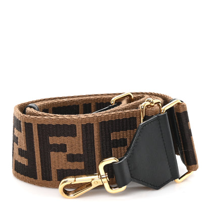 Fendi Ribbon Vitello Century FF 1974 Strap You Marrone Black 1 of 3