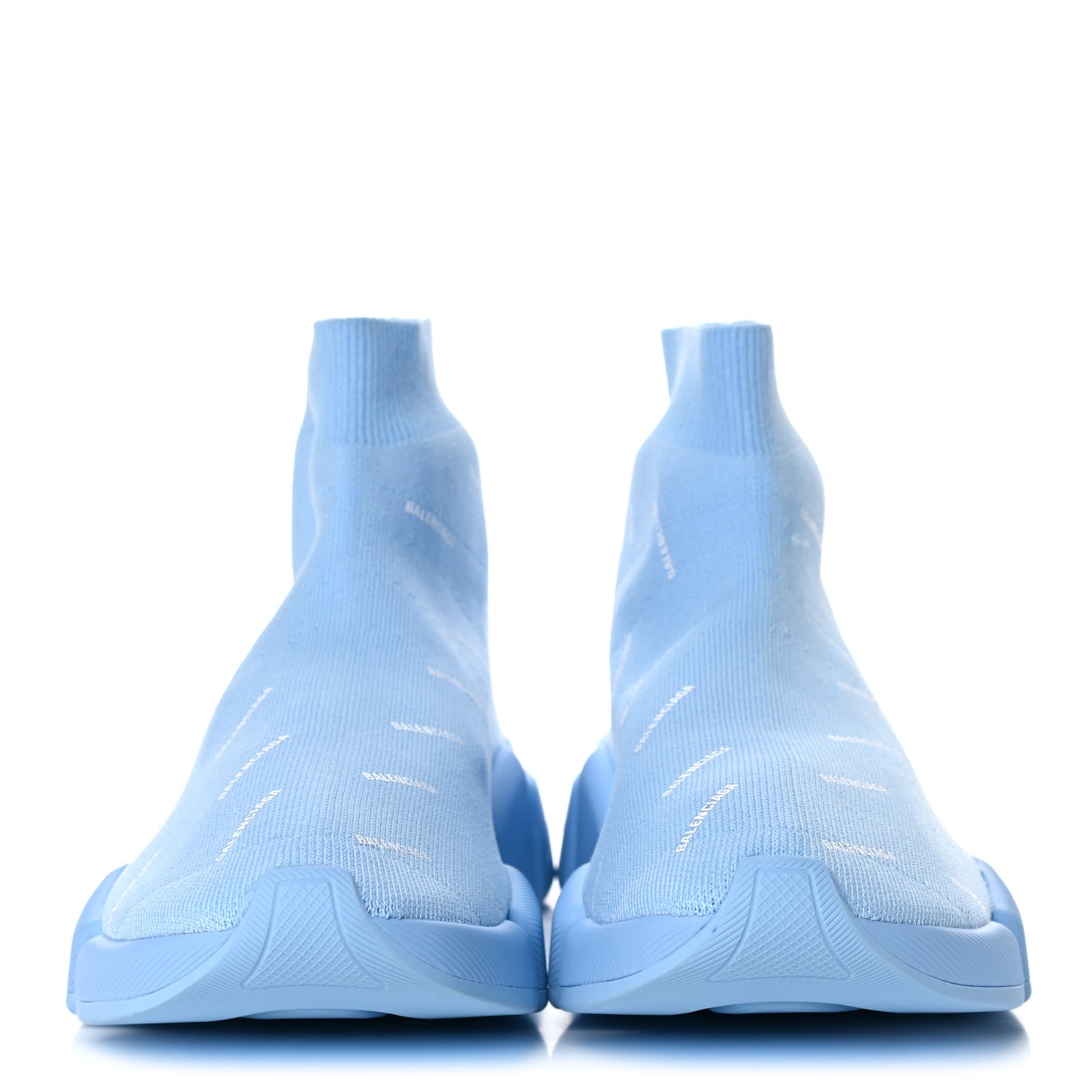 Technical 3D Recycled Knit Allover Logo Womens Speed 2.0 Sneakers 39 Soft Blue White
