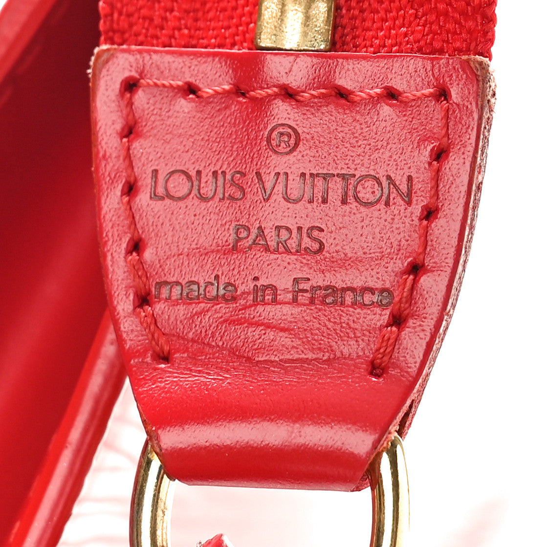 Epi Pochette Accessories 24 Castillan Red