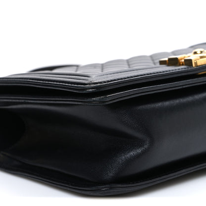 Chanel Lambskin Quilted Medium Boy Flap Black 9 of 10