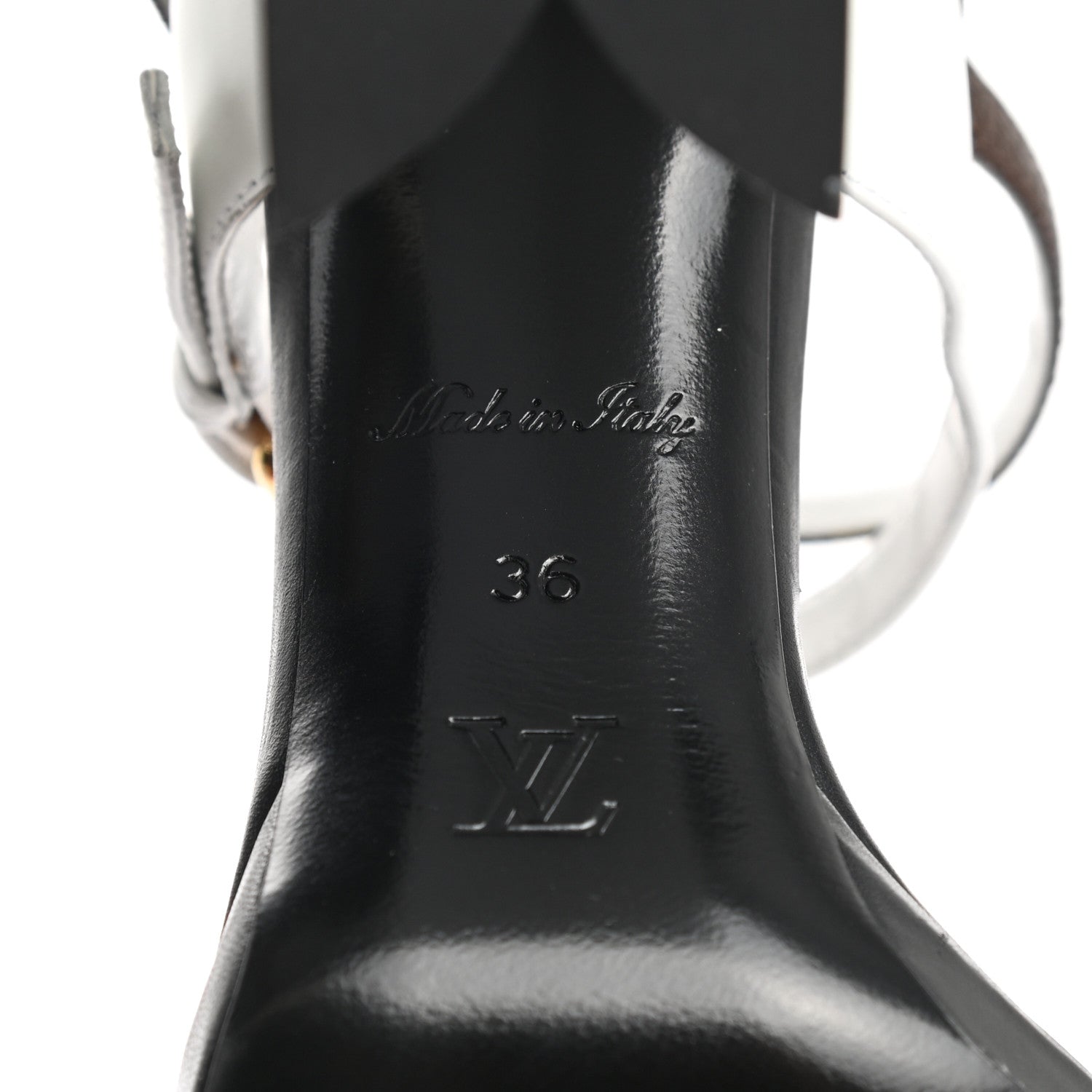 Louis Vuitton Calfskin Monogram Matchmake Cross Sandals 36 Black White 6 of 9