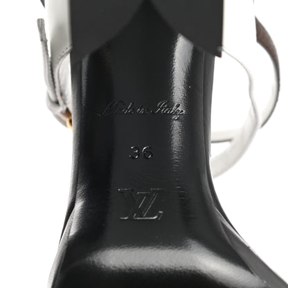 Louis Vuitton Calfskin Monogram Matchmake Cross Sandals 36 Black White 6 of 9