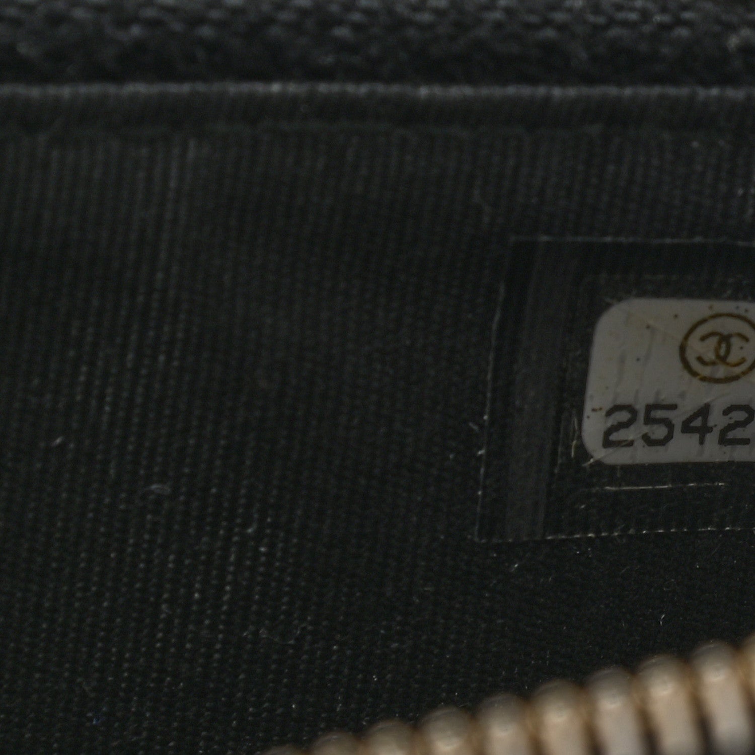Chanel Caviar Quilted Medium Filigree Zip Around Wallet Black 8 of 11