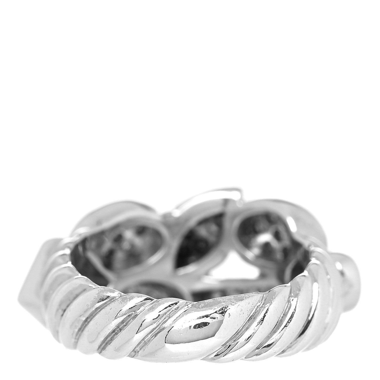 David Yurman Sterling Silver Diamond Confetti Ring 52 6 3 of 4