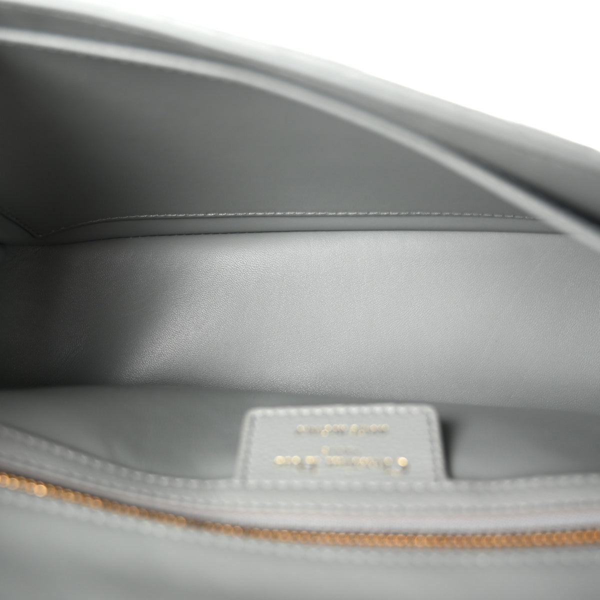 Supple Calfskin Cannage Medium Caro Bag Ethereal Grey