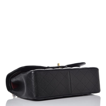 Chanel Caviar Quilted Jumbo Double Flap Black 5 of 9