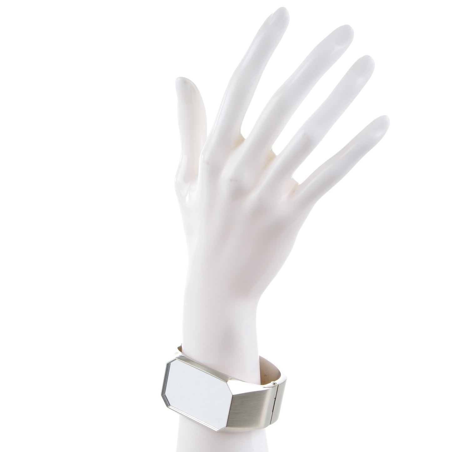 Metal CC Mirror Cuff Silver