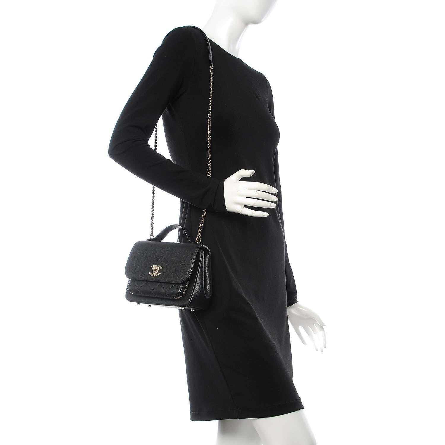 Chanel Caviar Quilted Small Business Affinity Flap Black 2 of 9