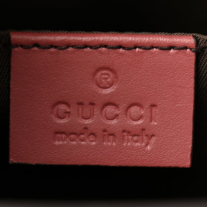 Gucci GG Supreme Monogram Blooms Large Cosmetic Case Beige Multicolor Dry Rose 6 of 10