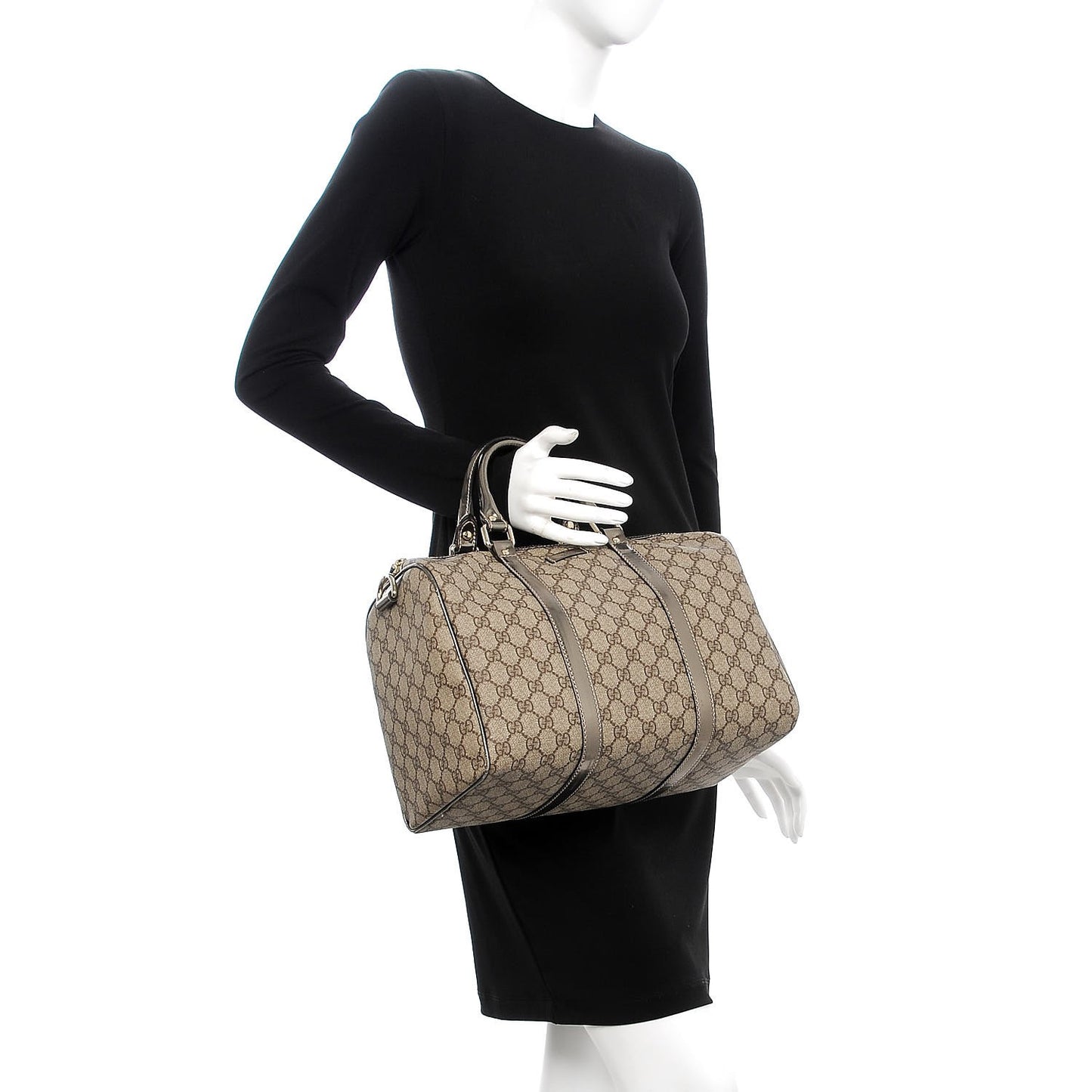 GG Plus Monogram Medium Joy Boston Pewter