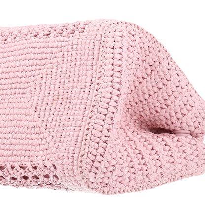 Miu Miu Fabric Crochet Knit Tote Alabaster Pink 10 of 10