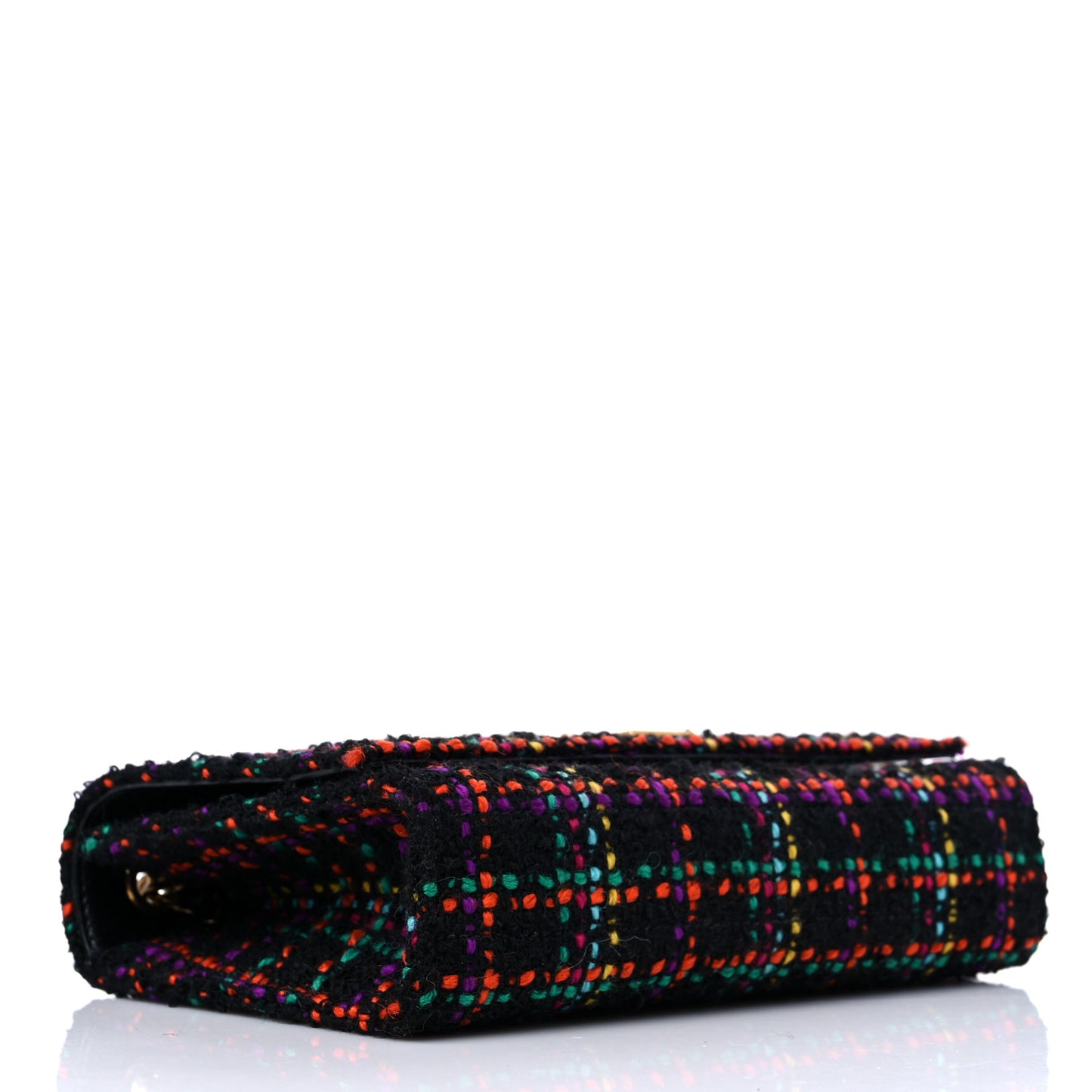 Tweed Small Monogram Kate Satchel Black Multicolor