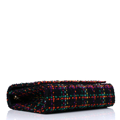 Saint Laurent Tweed Small Monogram Kate Satchel Black Multicolor 3 of 9