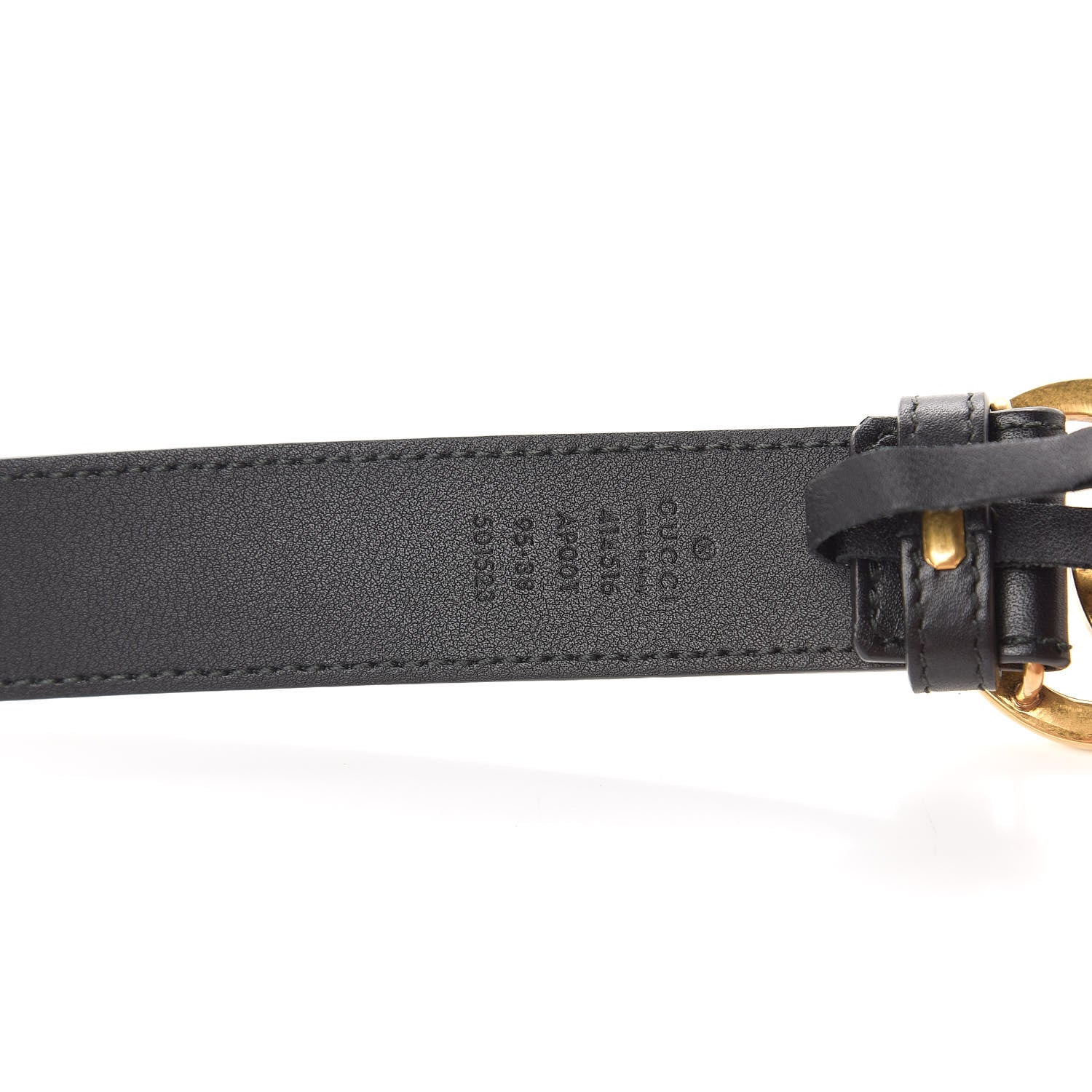 Gucci Calfskin Double G 30mm Belt 95 38 Black 5 of 6