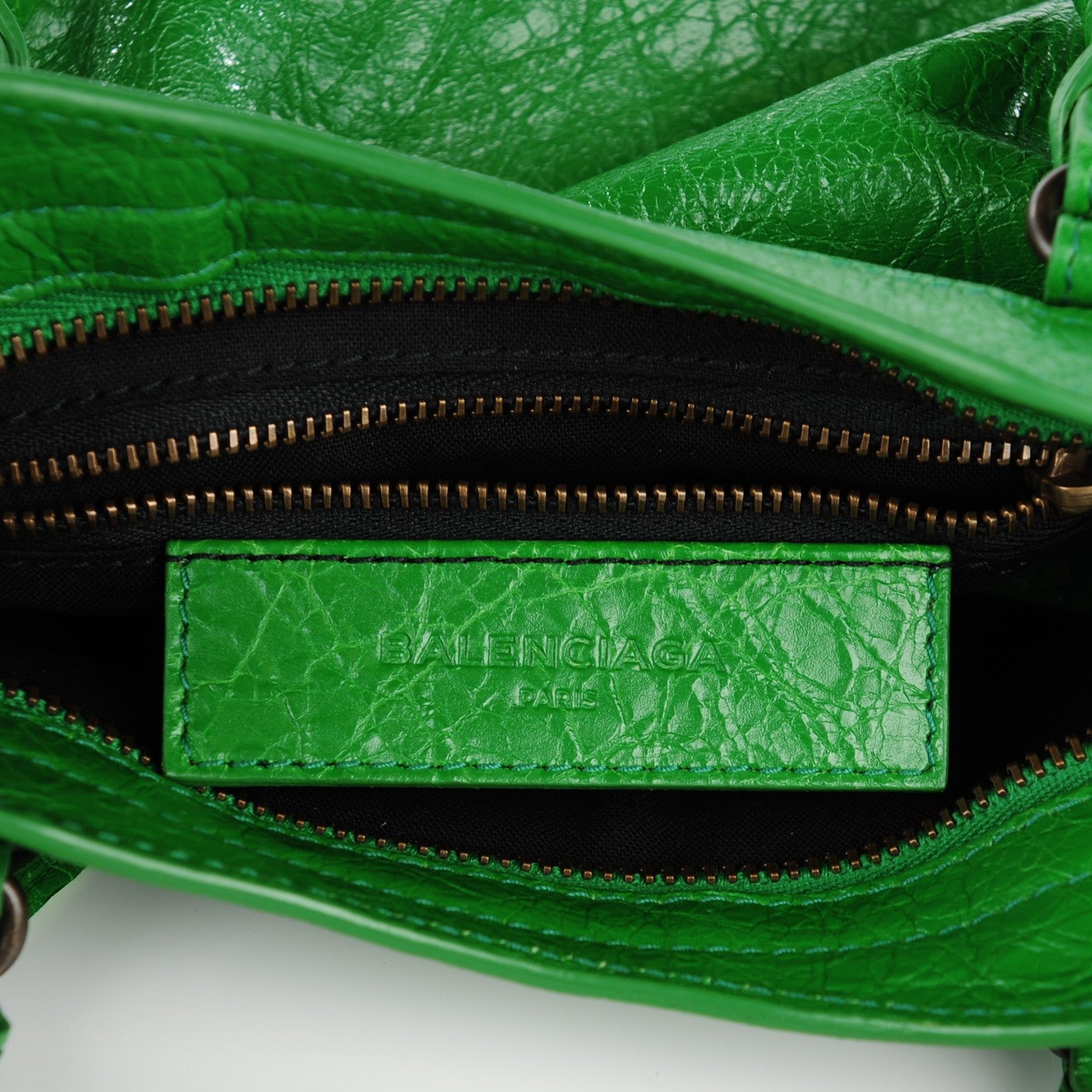Balenciaga Agneau Mini City Vert Trefle 7 of 9