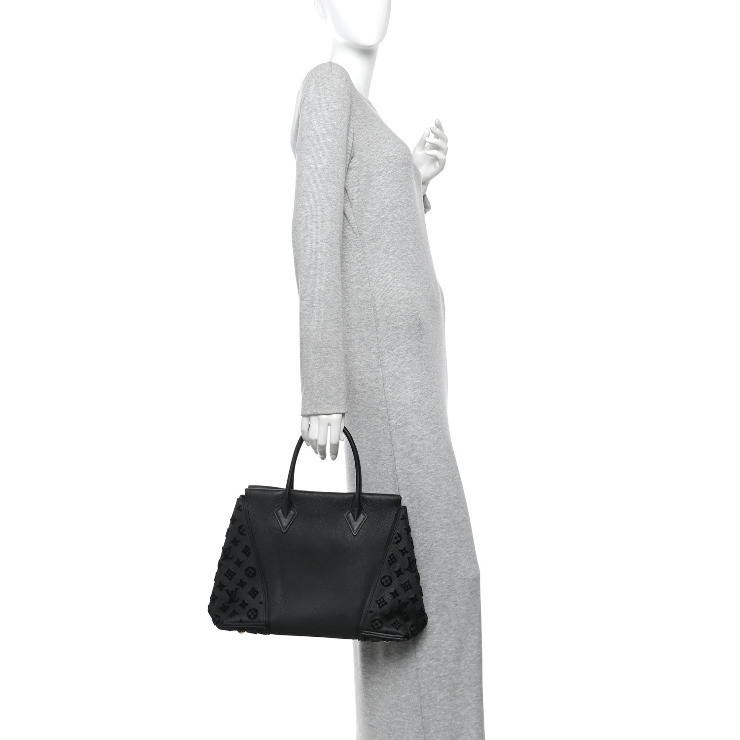 Louis Vuitton Veau Cachemire Tote W PM Black 2 of 9