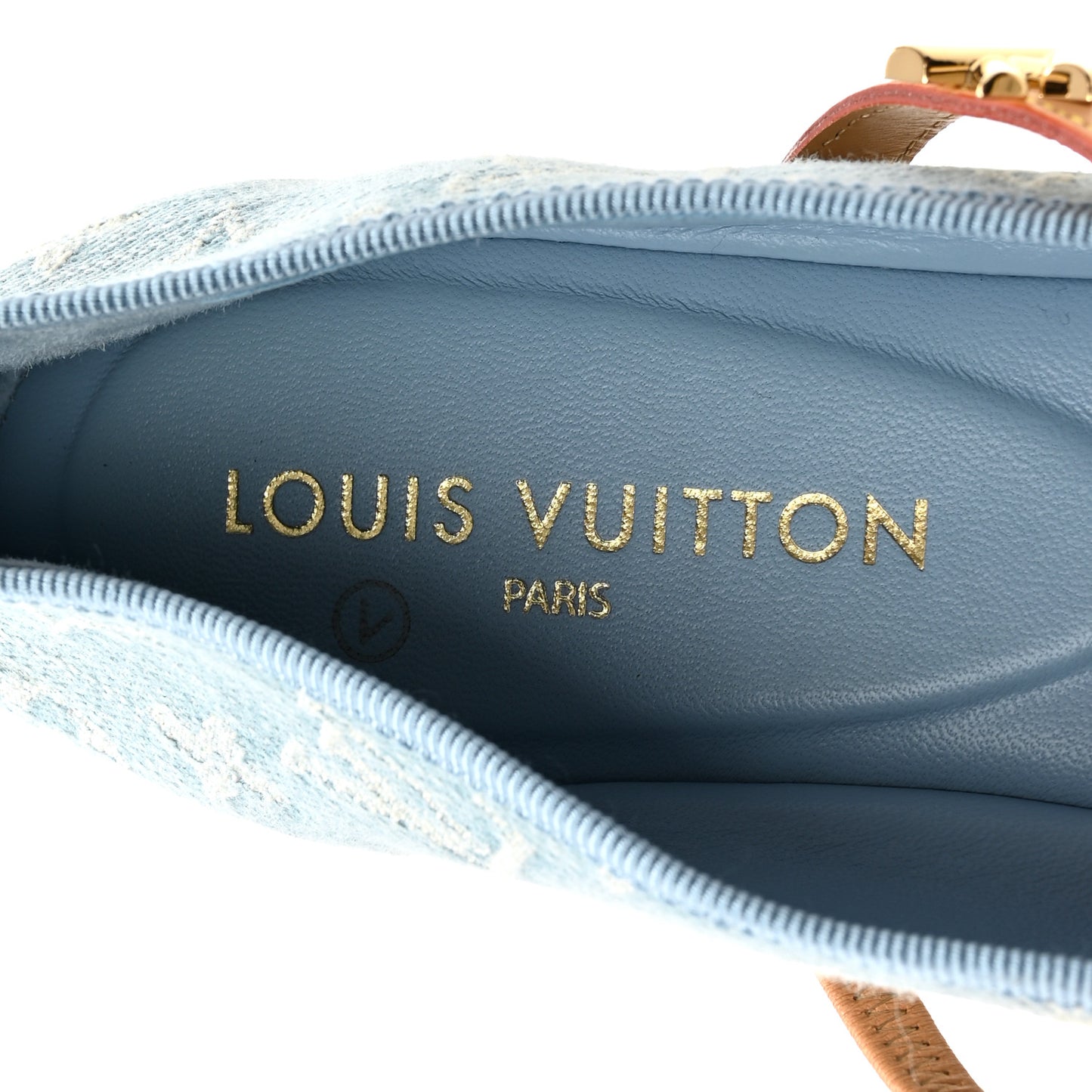 Denim Monogram Romy Flat Ballerinas 41 Blue