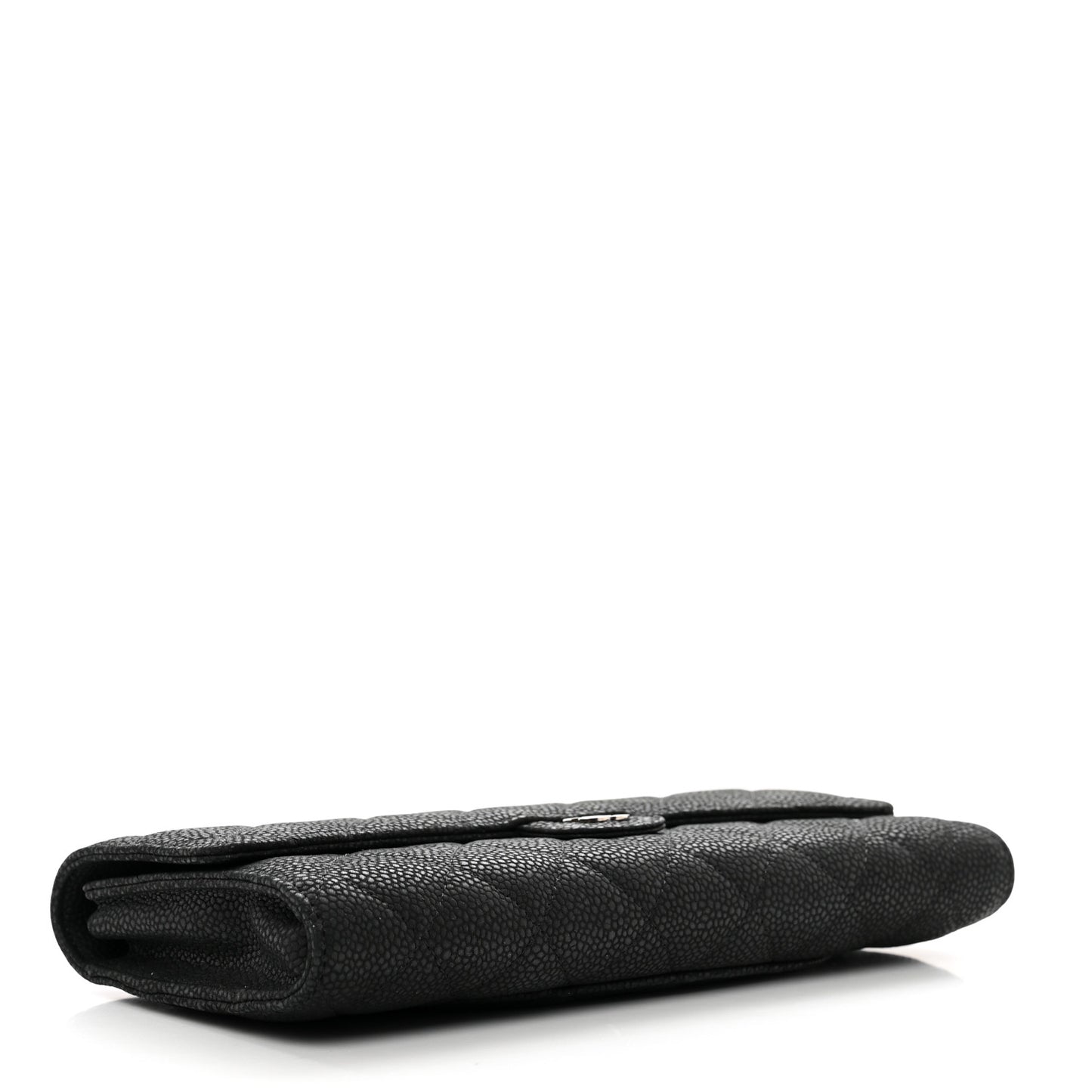 Caviar Quilted Travel Wallet Black
