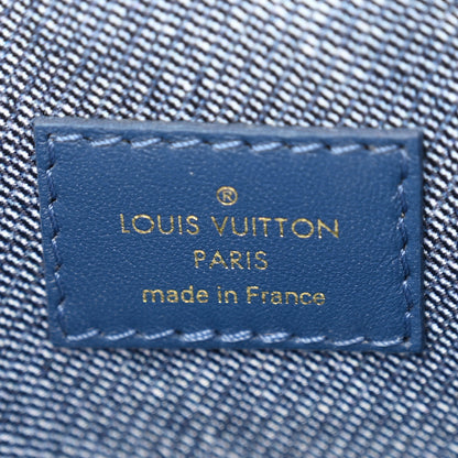 Louis Vuitton Lambskin Embossed Monogram Coussin PM Denim Blue 6 of 10