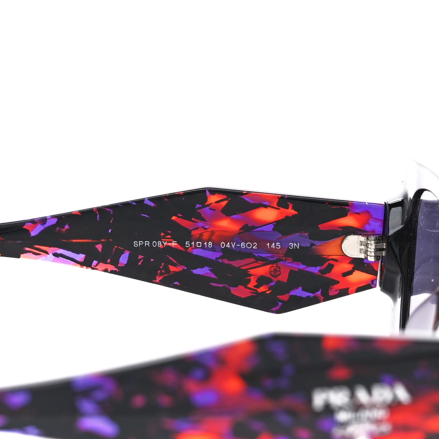 Acetate Symbole Sunglasses SPR 08Y Purple Multicolor