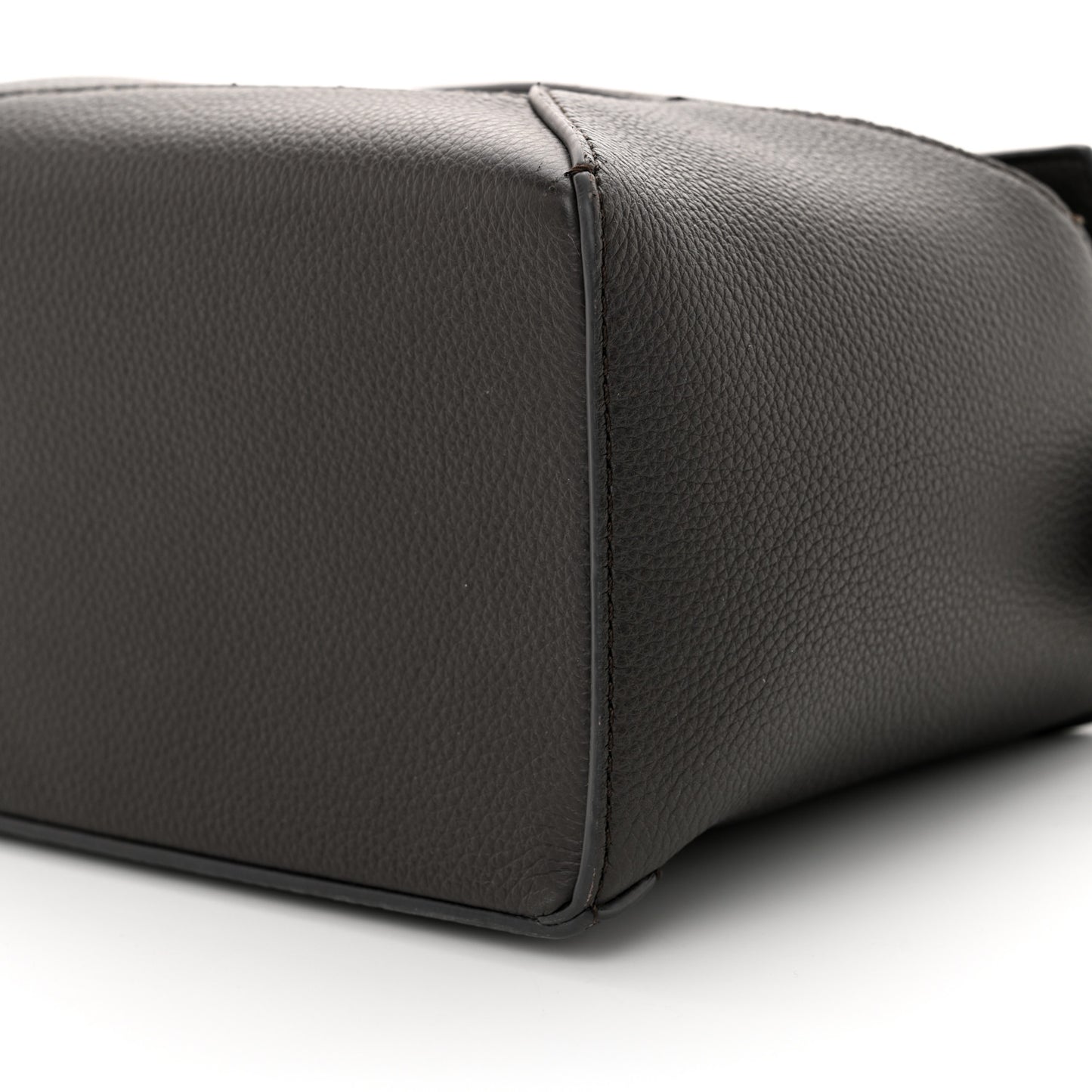 Soft Grained Calfskin Small Puzzle Edge Bag Dark Grey