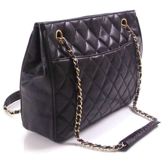 Vintage Quilted Shopping Tote