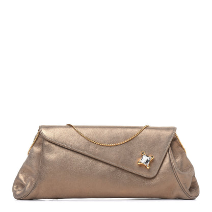 Judith Leiber Metallic Flap Clutch Gold 3 of 19