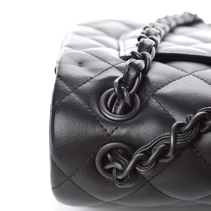 Chanel Lambskin Quilted Jumbo Double Flap So Black 12 of 25