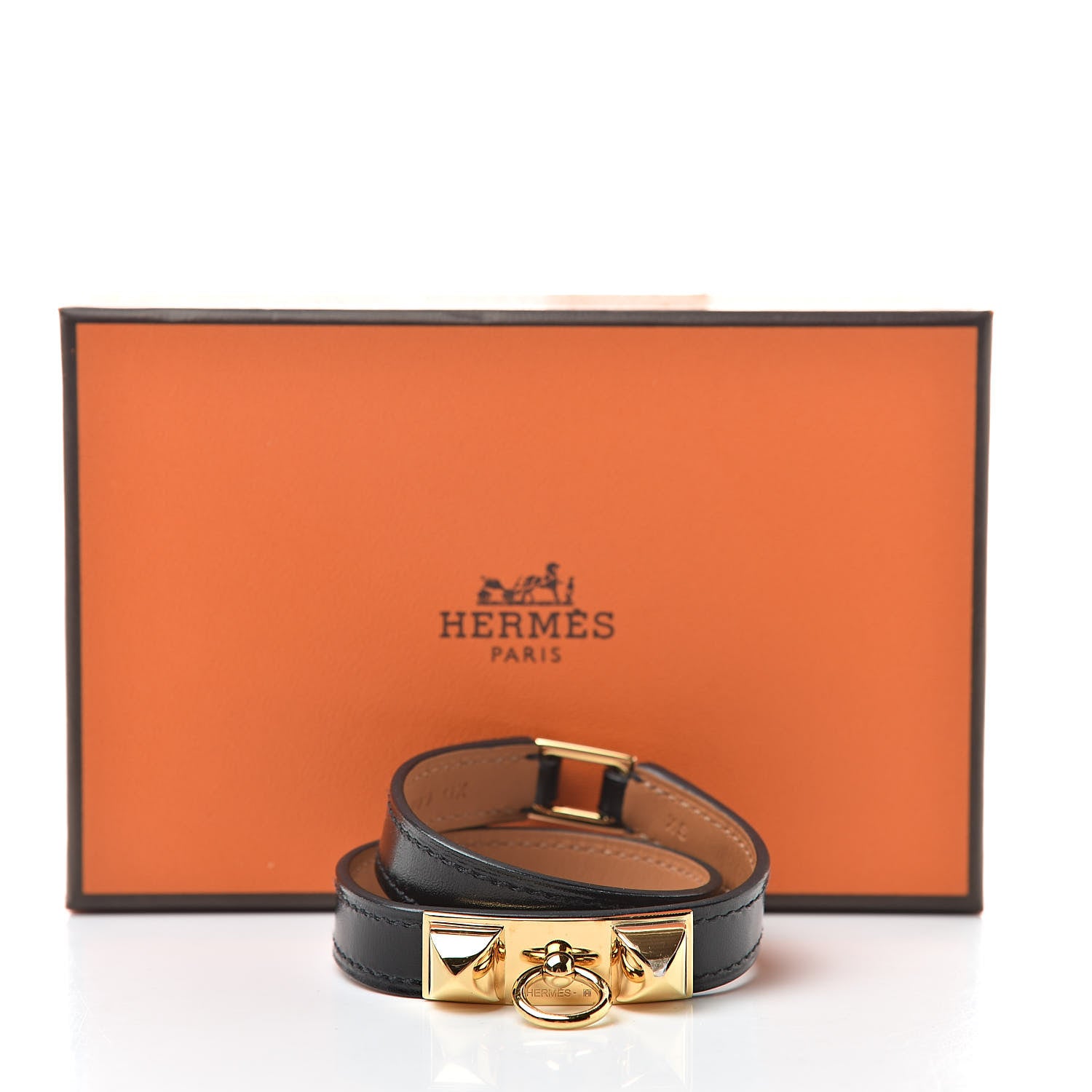 Hermes Box Rivale Double Tour Bracelet XS Black 7 of 7