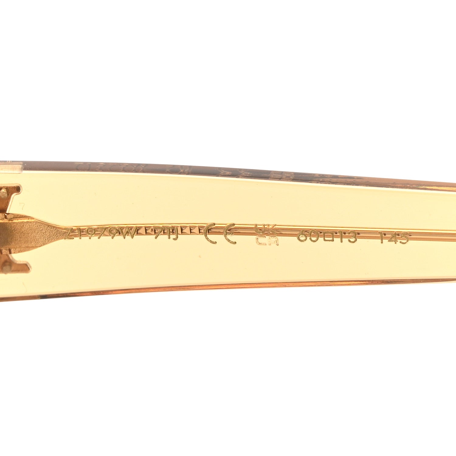 Louis Vuitton Acetate 1.1 Evidence Sunglasses Z1979W Transparent Gold 4 of 7