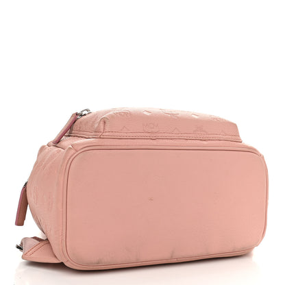 MCM Calfskin Ottomar Monogram Small Backpack Pink 4 of 15