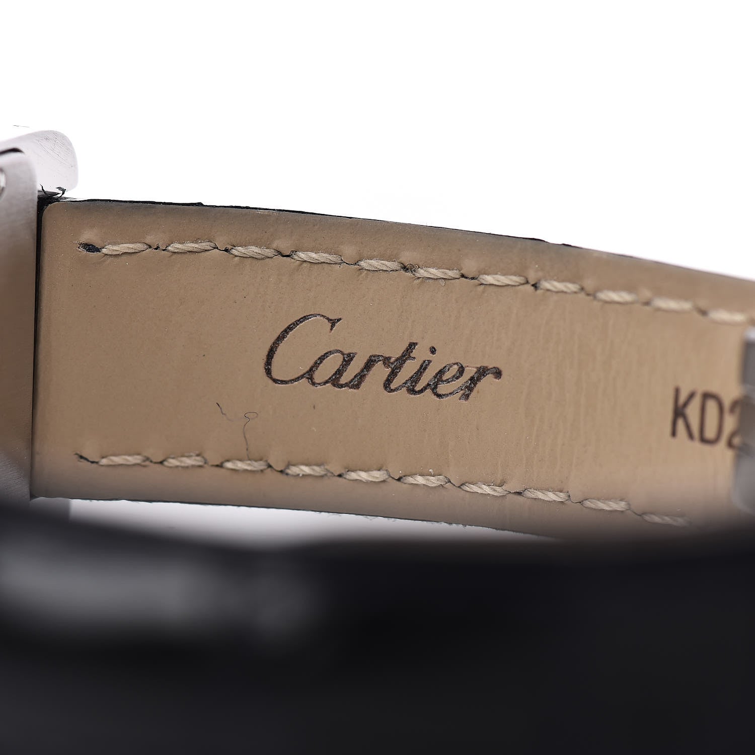 Cartier Stainless Steel Alligator 19mm Tank Americaine Quartz Watch 6 of 8