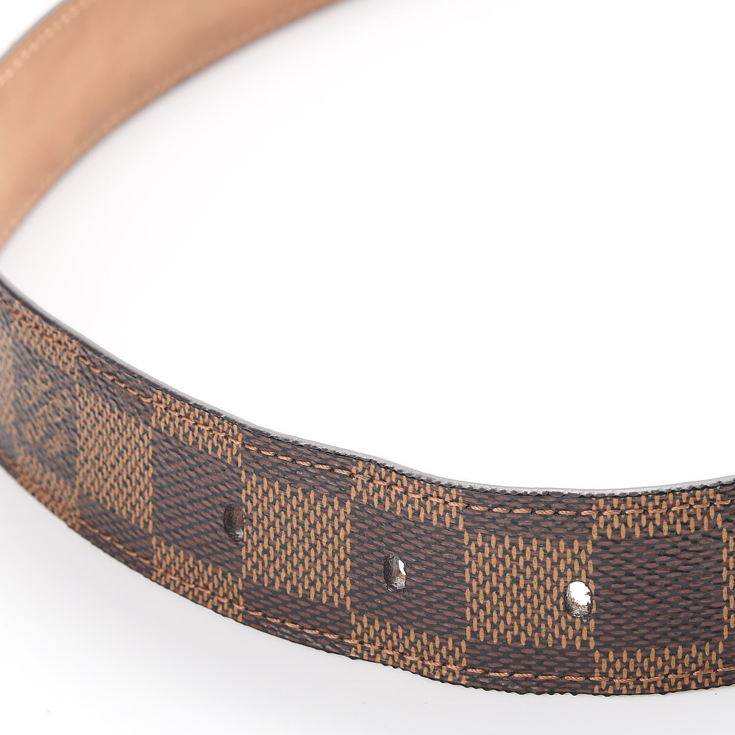 Louis Vuitton Damier Ebene 30mm Ellipse Belt 90 36 9 of 12