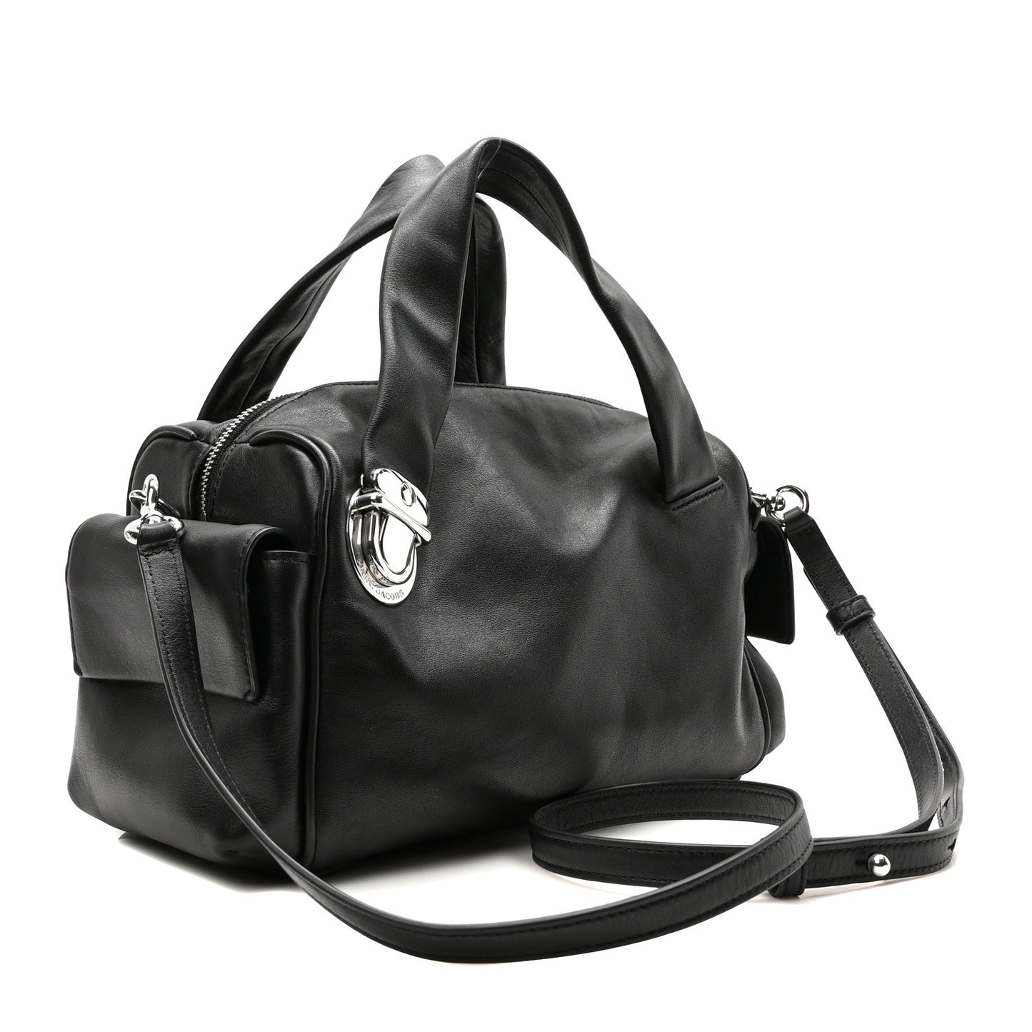 Mini Pushlock Satchel Black