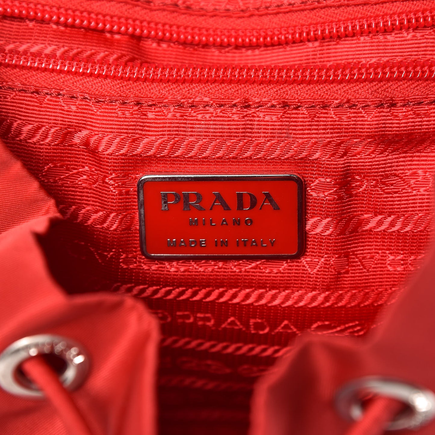 Nylon Vela Small Backpack Rosso