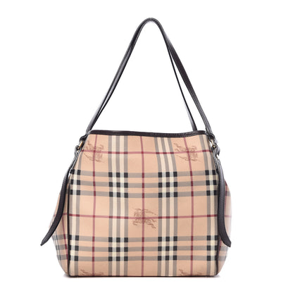Burberry Haymarket Check Small Canterbury Tote Black 1 of 19
